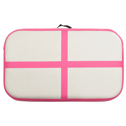 Gymnastiekmat Met Pomp Opblaasbaar Pvc Roze