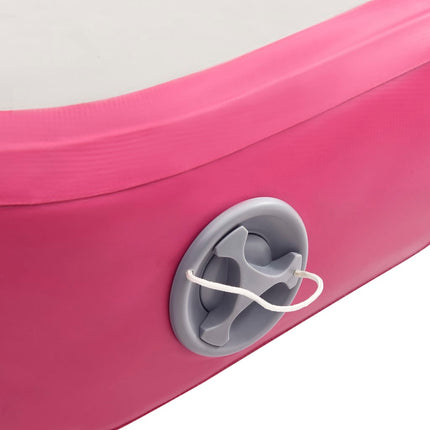 Gymnastiekmat Met Pomp Opblaasbaar Pvc Roze