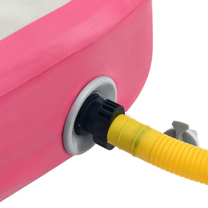 Gymnastiekmat Met Pomp Opblaasbaar Pvc Roze