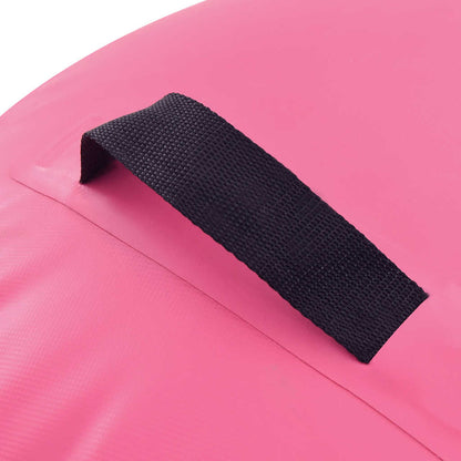 Gymnastiekrol met pomp opblaasbaar 120x90 cm PVC roze