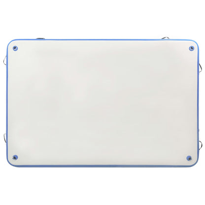 Vlot opblaasbaar 200x150x15 cm blauw en wit