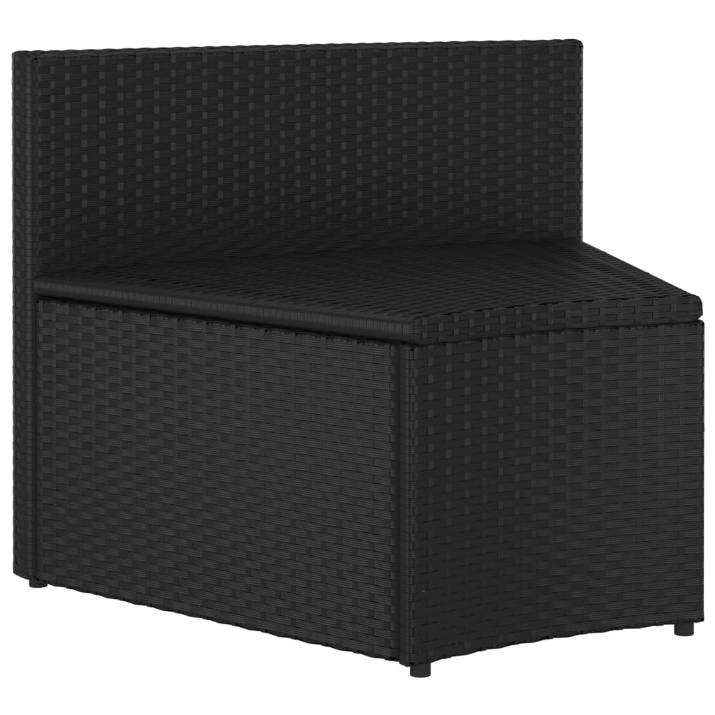 2-Delige Loungeset Met Kussens Poly Rattan