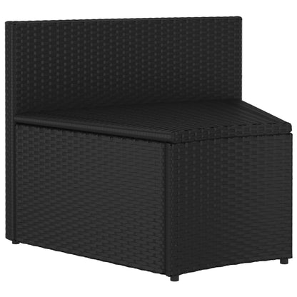 2-Delige Loungeset Met Kussens Poly Rattan