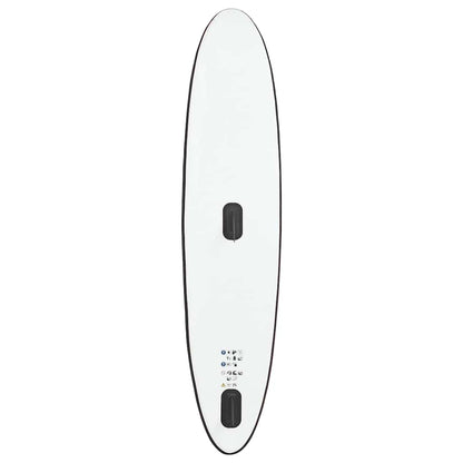 Stand Up Paddleboard opblaasbaar met zeilset zwart en wit