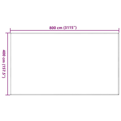 Tenttapijt 400x800 cm HDPE antracietkleurig