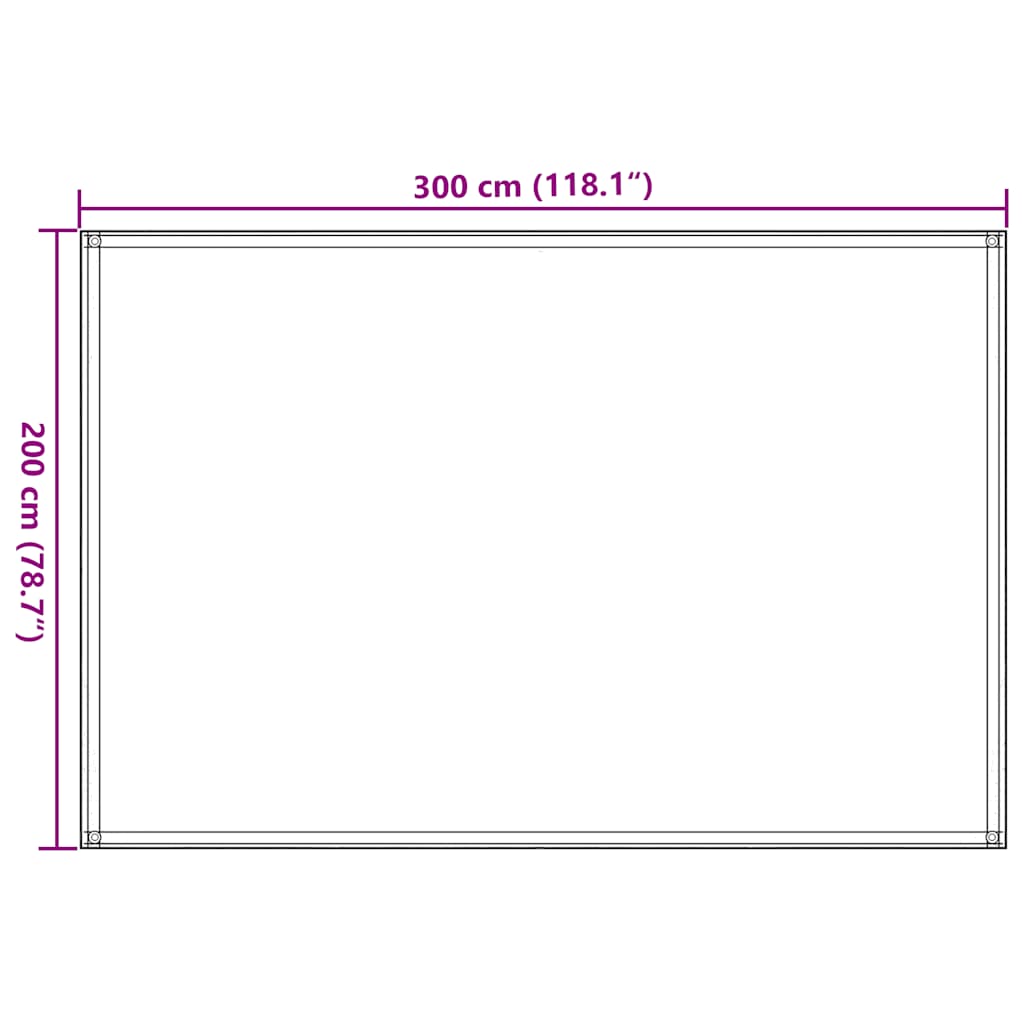 Tenttapijt 200x300 cm bruin