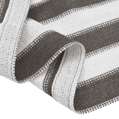 Tenttapijt 250x250 cm antracietkleurig en wit