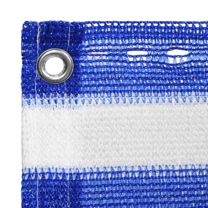 Balkonscherm Hdpe Blauw En Wit