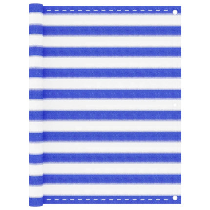 Balkonscherm Hdpe Blauw En Wit
