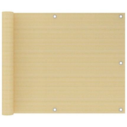 Balkon Scherm Hdpe En Aluminium Beige