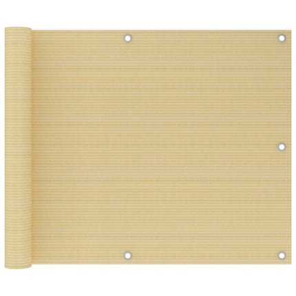 Balkon Scherm Hdpe En Aluminium Beige