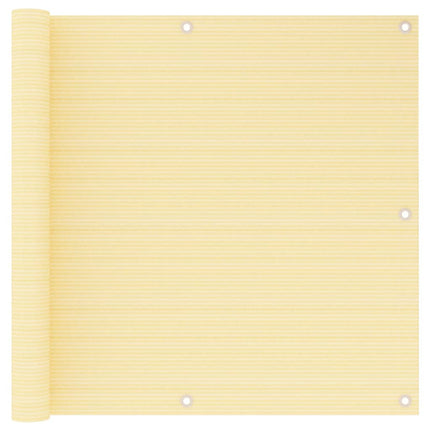 Balkon Scherm Hdpe En Aluminium Beige