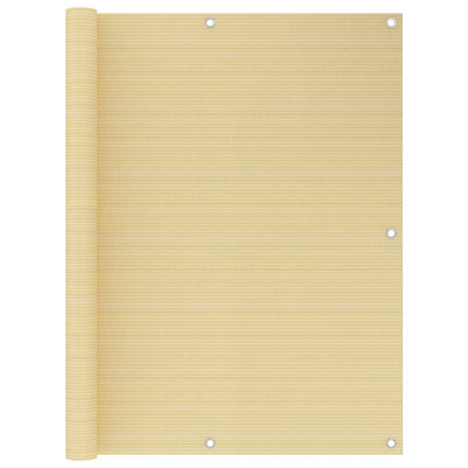 Balkon Scherm Hdpe En Aluminium Beige