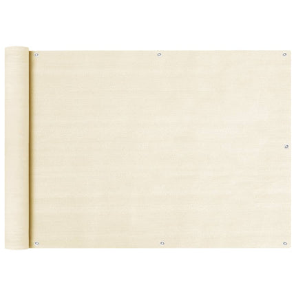 Balkonscherm Hdpe Kleurig Crème
