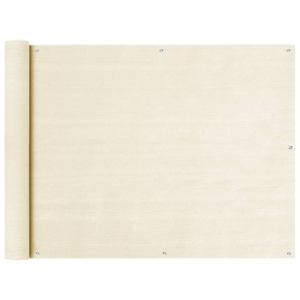 Balkonscherm Hdpe Kleurig Crème