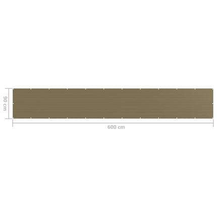 Balkonscherm Hdpe Taupe