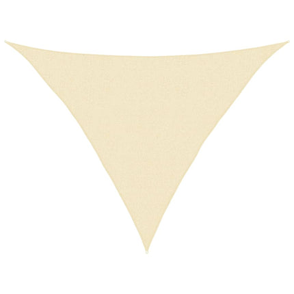 Zonnezeil 160 G/M² 2,5X2,5X3,5 M Hdpe Kleurig Crème
