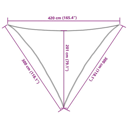 Zonnezeil 160 G/M² 3X3X4,2 M Hdpe Lichtgroen