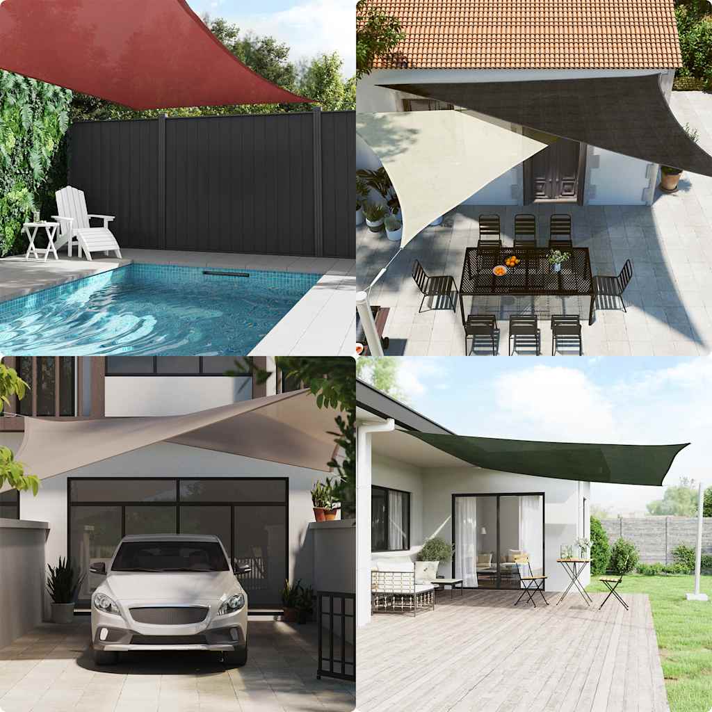 Zonnezeil 160 G/M² 2,5X2,5 M Hdpe Taupe