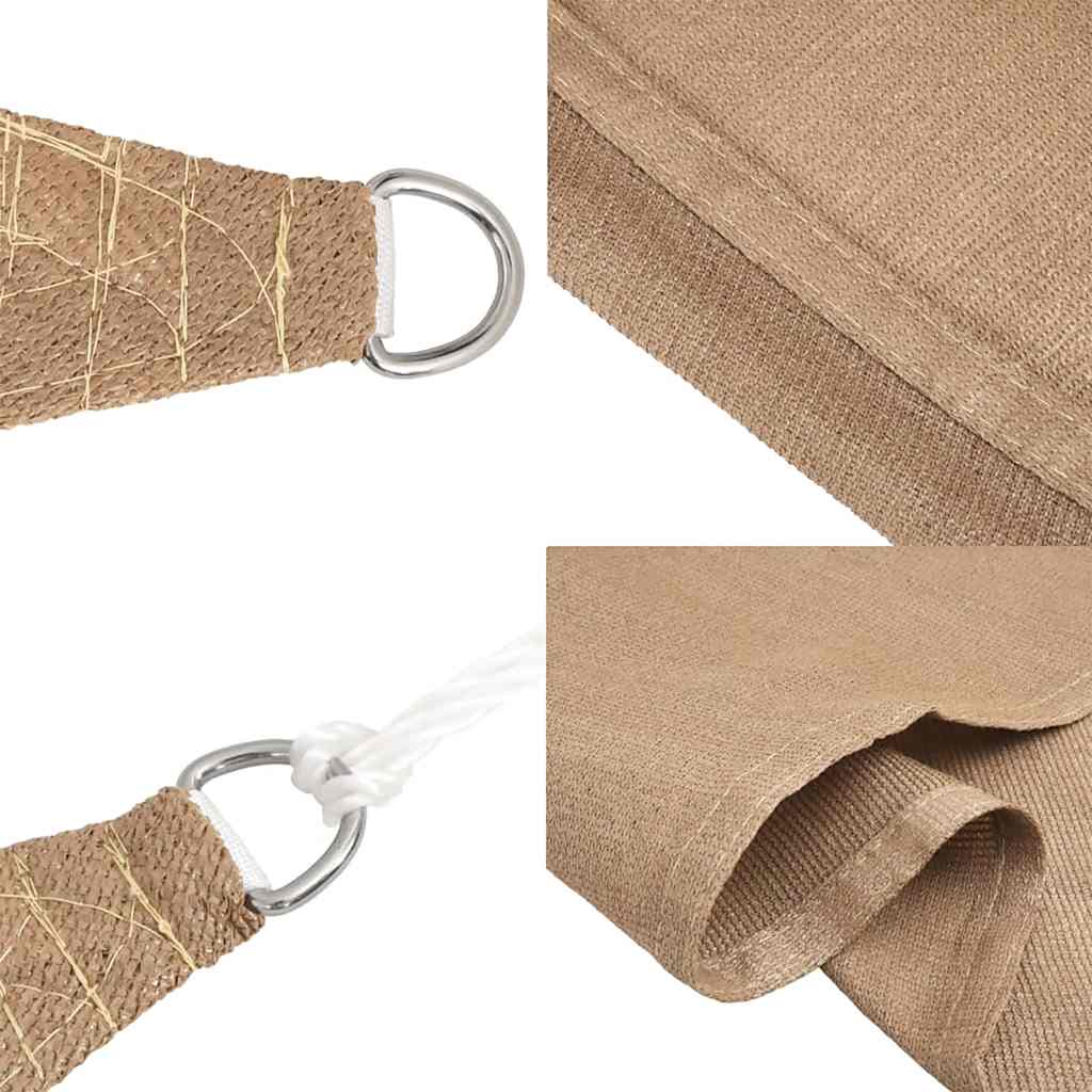 Zonnezeil 160 G/M² 2,5X2,5 M Hdpe Taupe