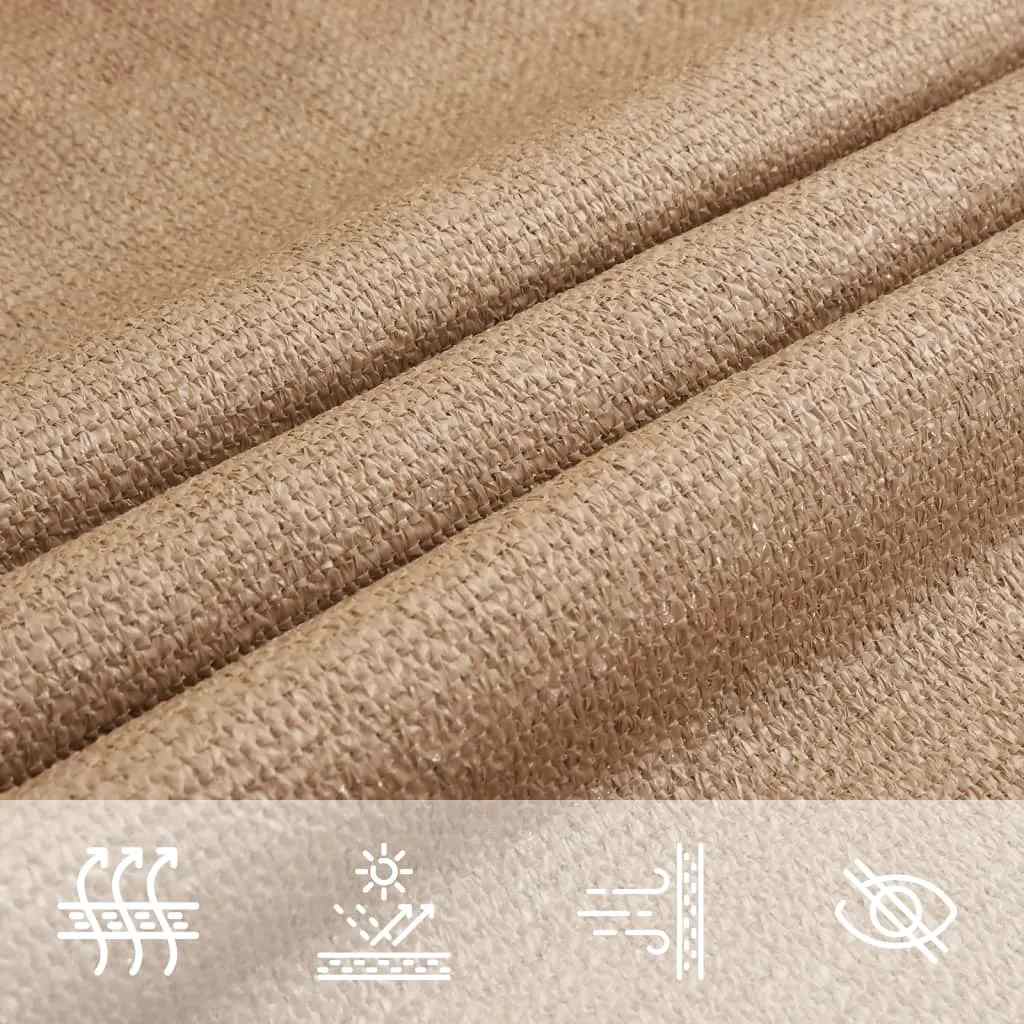 Zonnezeil 160 G/M² 2,5X2,5 M Hdpe Taupe