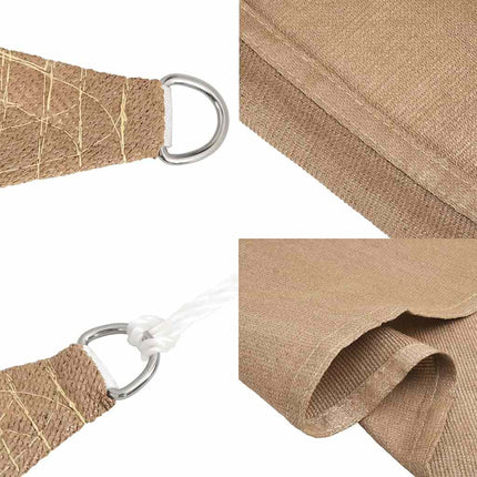 Zonnezeil 160 G/M² 2X2,5 M Hdpe Taupe