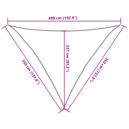 Zonnezeil 160 G/M² 3,5X3,5X4,9 M Hdpe Donkergroen