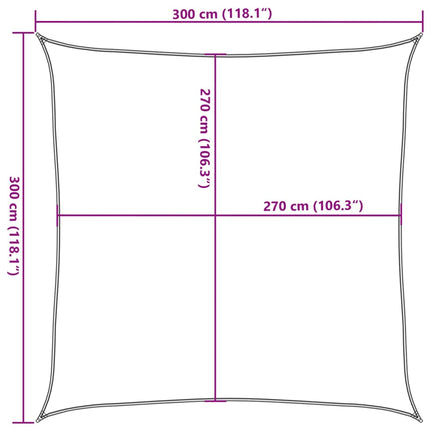 Zonnezeil 160 G/M² Vierkant Hdpe