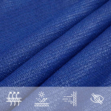 Zonnezeil 160 G/M² Vierkant Hdpe Blauw