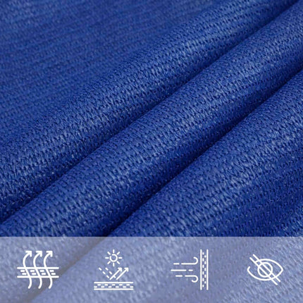 Zonnezeil 160 G/M² Rechthoekig Hdpe Blauw