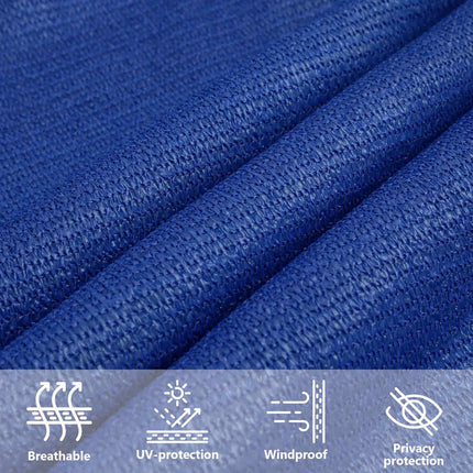Zonnezeil 160 G/M² Rechthoekig 5X8 M Hdpe Blauw