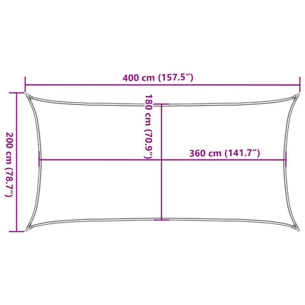 Zonnezeil 160 G/M² Hdpe Geel