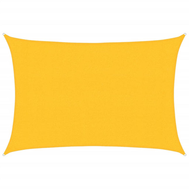 Zonnezeil 160 G/M² 3X4 M Hdpe Geel Wit