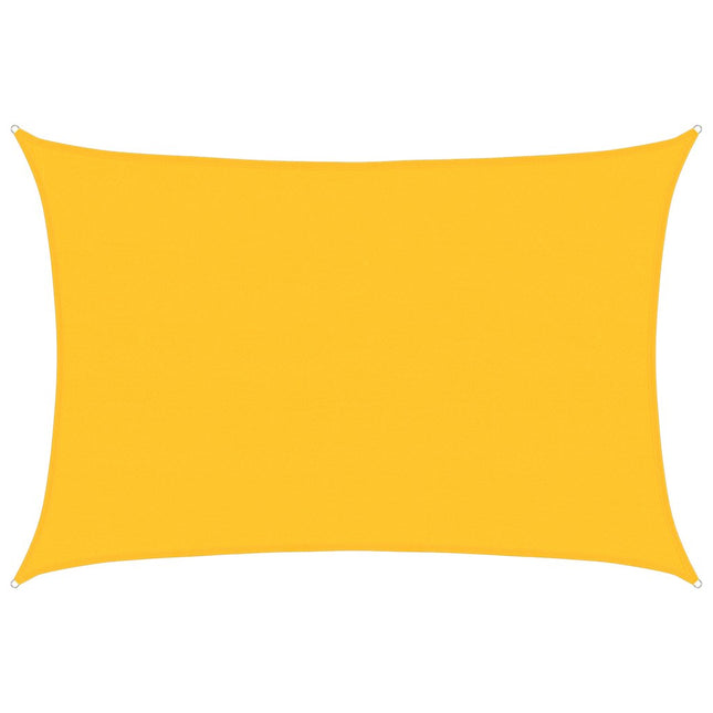 Zonnezeil 160 G/M² Rechthoekig Hdpe Geel