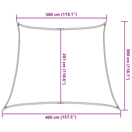 Zonnezeil 160 G/M² Hdpe