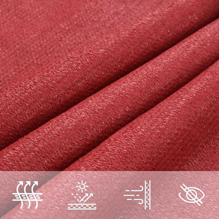 Zonnezeil 160 G/M² Hdpe Rood