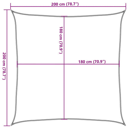 Zonnezeil 160 G/M² Hdpe Rood