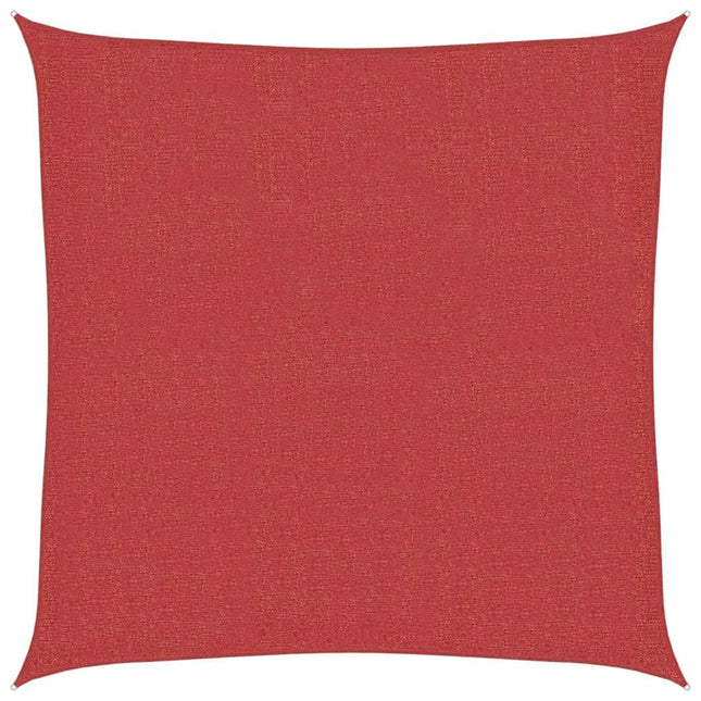 Zonnezeil 160 G/M² 2,5X2,5 M Hdpe Rood