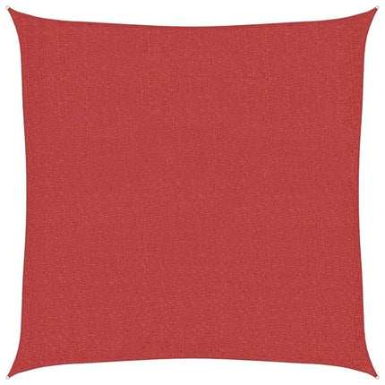 Zonnezeil 160 G/M² 3,6X3,6 M Hdpe Rood