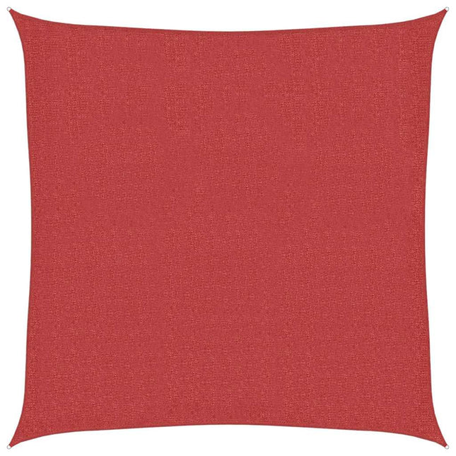 Zonnezeil 160 G/M² 3,6X3,6 M Hdpe Rood