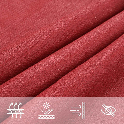 Zonnezeil 160 G/M² Hdpe Rood