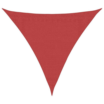 Zonnezeil 160 G/M² 3X3X3 M Hdpe Rood