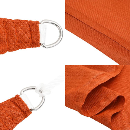 Zonnezeil 160 G/M² Vierkant Hdpe Oranje