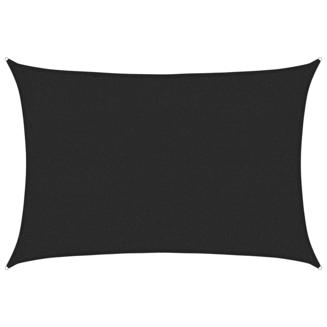 Zonnezeil 160 G/M² 2X2,5 M Hdpe Zwart