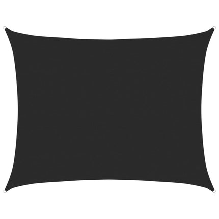 Zonnezeil 160 G/M² Rechthoekig 6X8 M Hdpe Zwart
