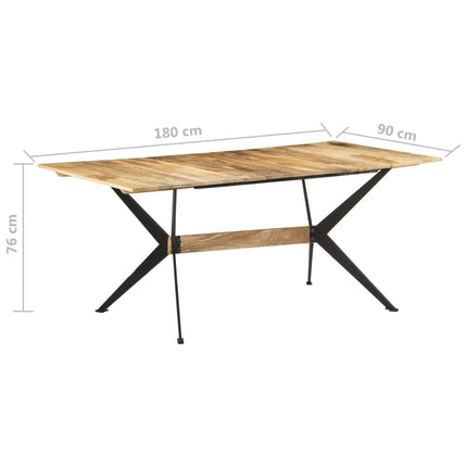 Eettafel 180X90X76 Cm Massief Mangohout