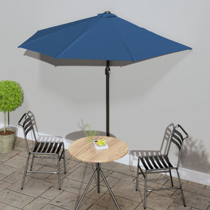 Balkonparasol Half Met Aluminium Paal 270X144 Cm Kleurig