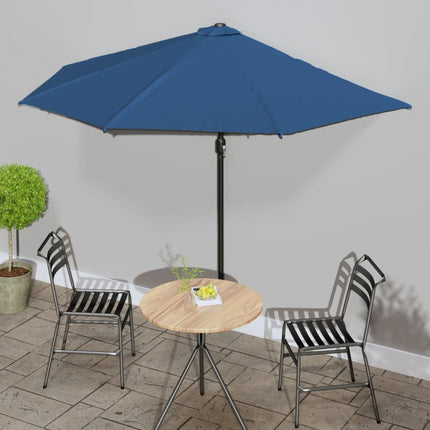 Balkonparasol Half Met Aluminium Paal 270X144 Cm Kleurig