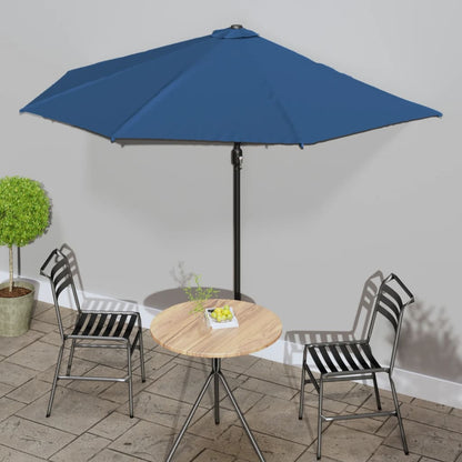 Balkonparasol Half Aluminium Paal 270X144X222 Cm