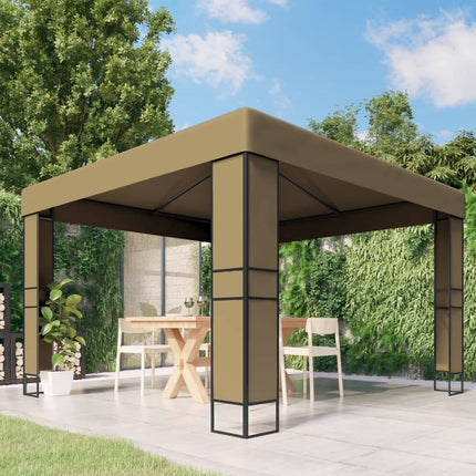 Prieel Met Dubbel Dak 180 G/M² 3X3X2,7 M